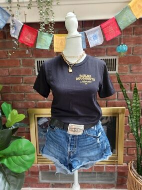 Parlor Doughnuts Nashville TN Double Sided Graphic Tee Black Unisex Size S